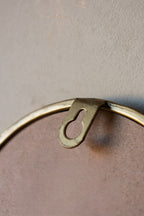 Applique murale à bougie florale en miroir doré et renardé