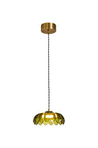 Suspension dorée et verte en forme de palmier de l'île du désert