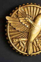 Décoration murale oiseau volant doré