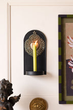 Applique murale bougeoir cœur Milagro doré