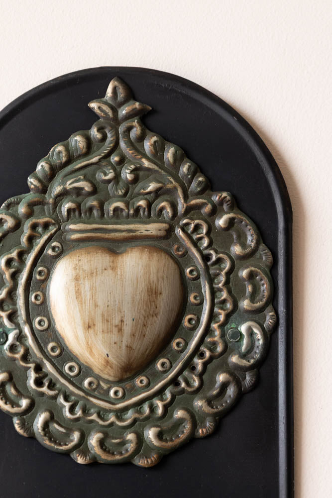 Applique murale bougeoir cœur Milagro doré