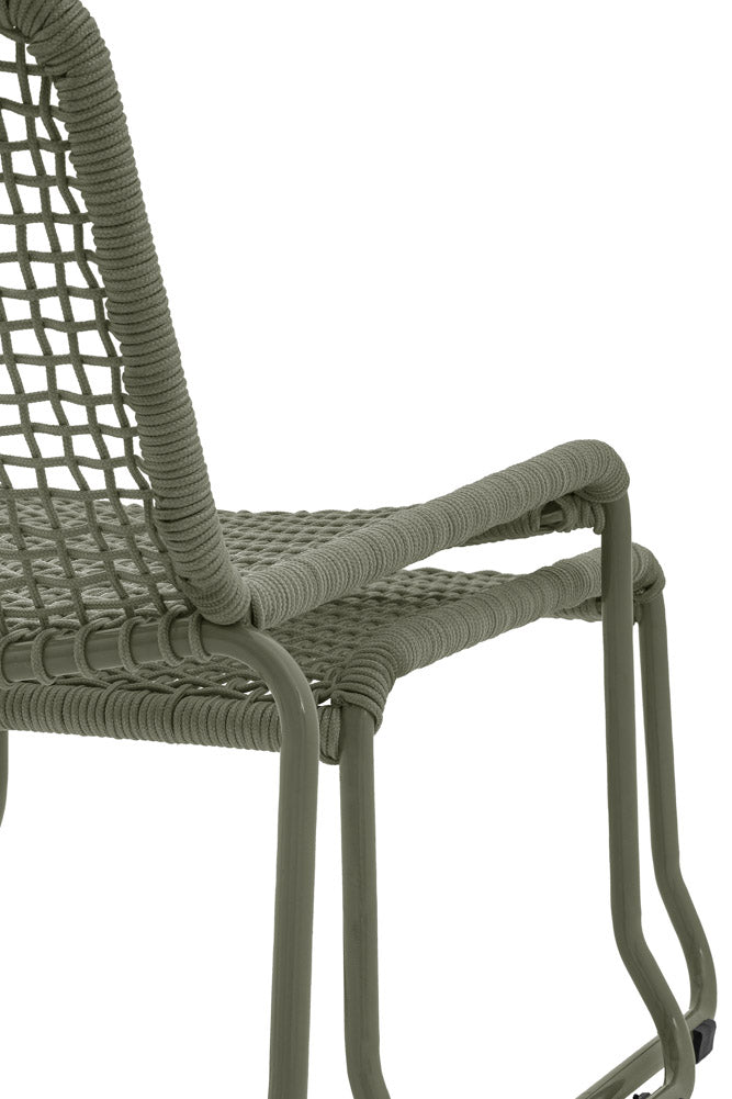 Ensemble de chaises longues et repose-pieds de jardin verts