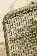 Ensemble de chaises longues et repose-pieds de jardin verts