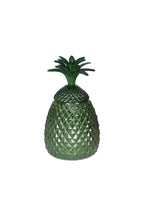 Pot d'ananas en verre vert