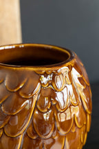 HKLIVING Pot en céramique en forme de hibou