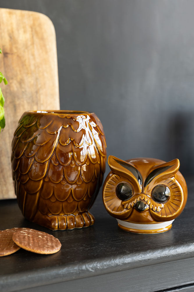 HKLIVING Pot en céramique en forme de hibou