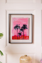 Œuvre encadrée HKLIVING Pink Summer