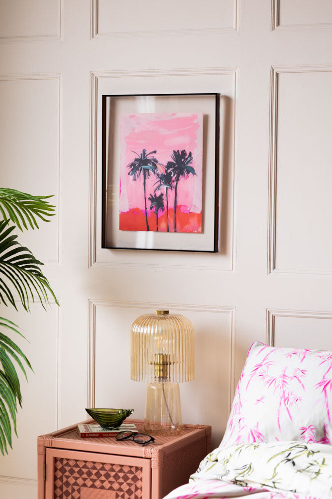 Œuvre encadrée HKLIVING Pink Summer