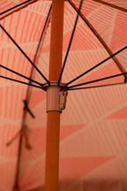 Parasol linéaire rose à franges moutarde HKLIVING - SECONDS