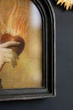 Art mural encadré « Cœur en feu »