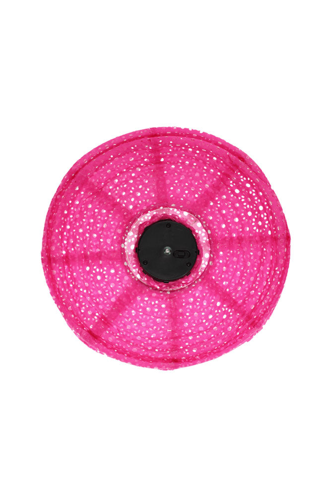 Lanterne solaire d'extérieur suspendue rose vif