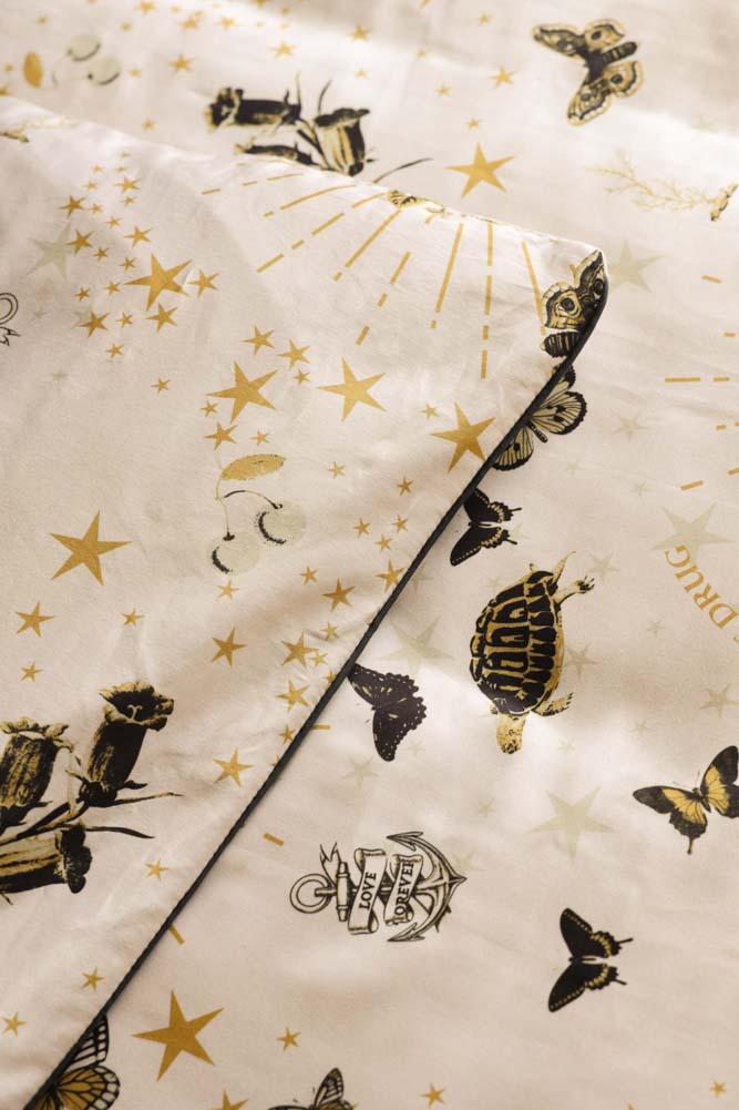 Parure de lit et taies d'oreiller Jane's Rose - Disponible en 4 tailles