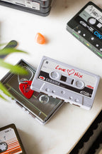 Boîte de rangement pour cassettes Love Mix