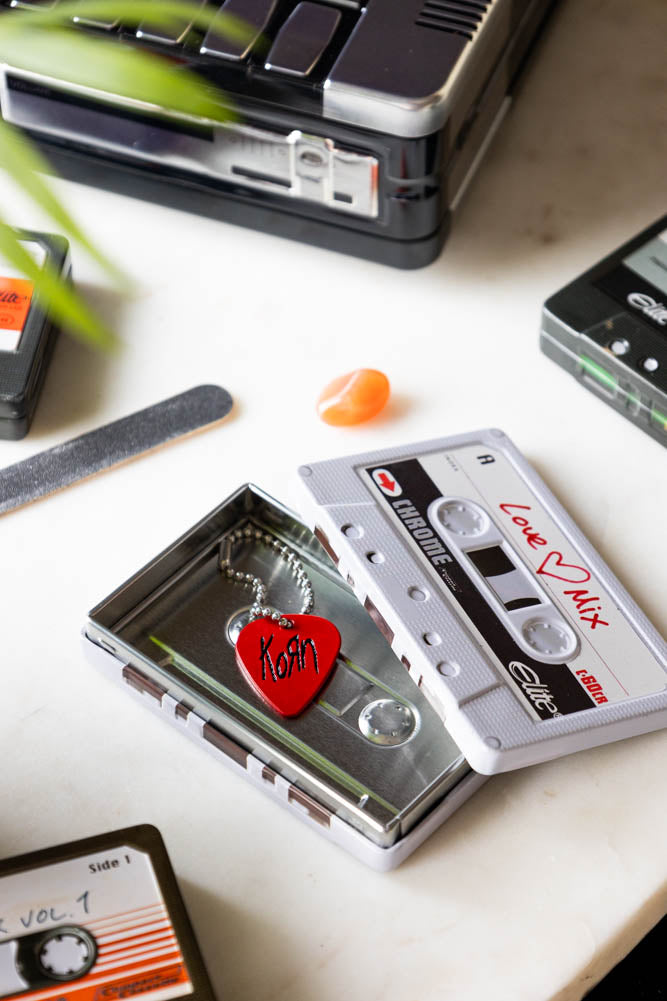 Boîte de rangement pour cassettes Love Mix