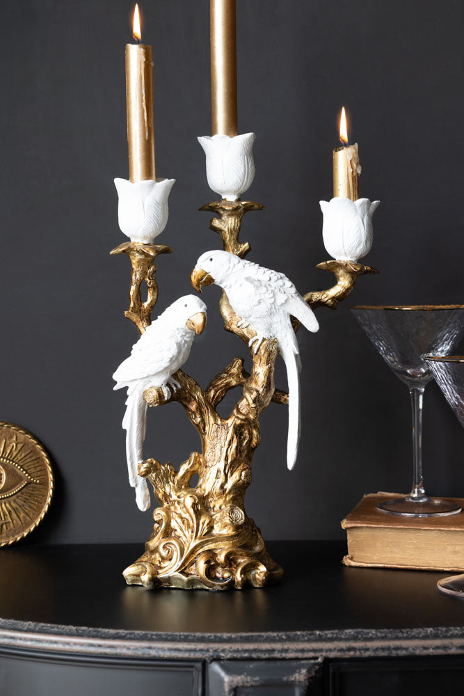 Bougeoir Lovebirds &amp; Roses