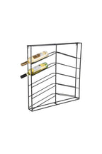 Casier à vin en métal noir mat