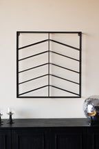 Casier à vin en métal noir mat