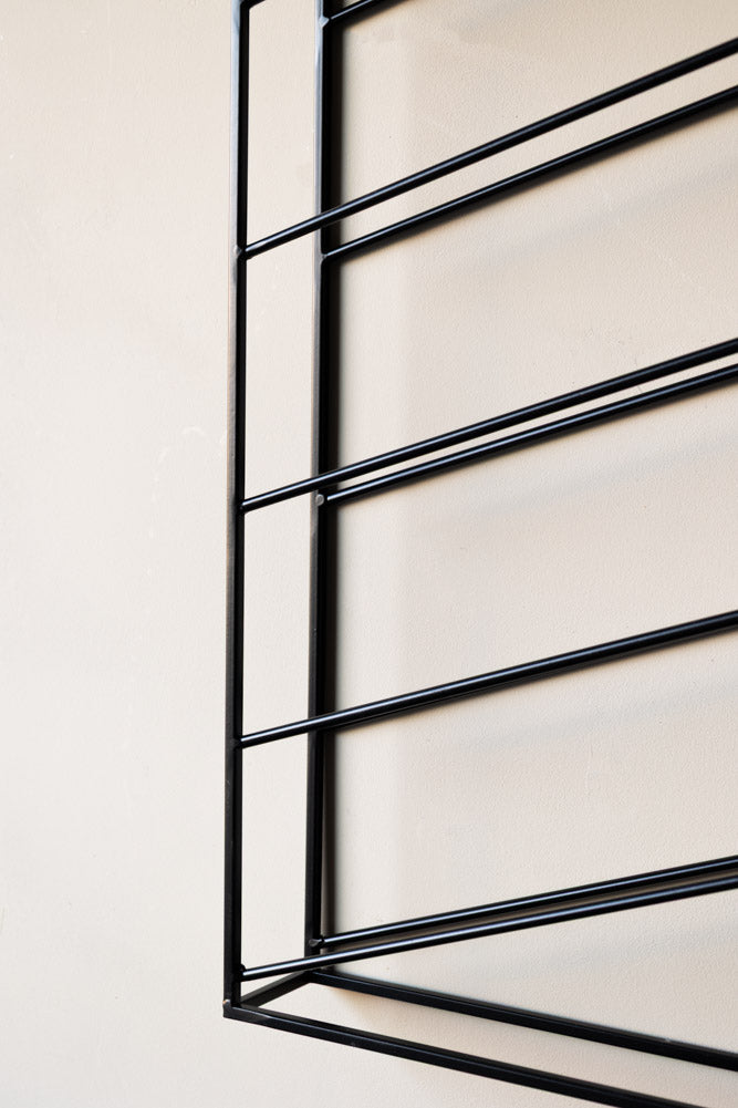 Casier à vin en métal noir mat