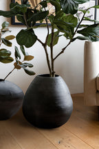 Vase de sol à motifs mexicains