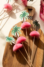Cure-dents Palm Tree Party - Paquet de 8