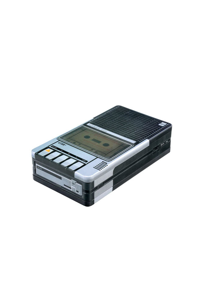 Boîte de rangement pour magnétophone à cassettes rétro