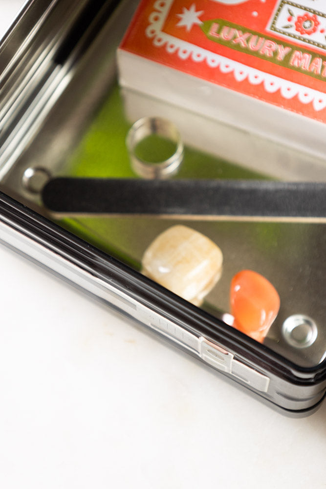 Boîte de rangement pour magnétophone à cassettes rétro