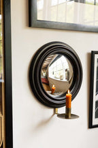 Applique murale ronde à miroir convexe