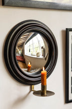 Applique murale ronde à miroir convexe