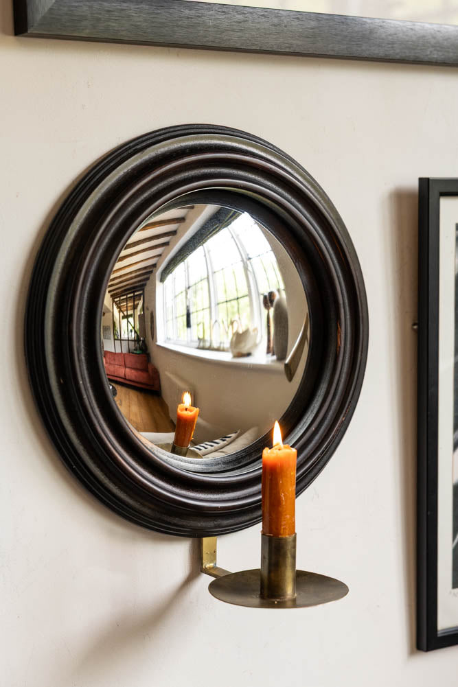 Applique murale ronde à miroir convexe