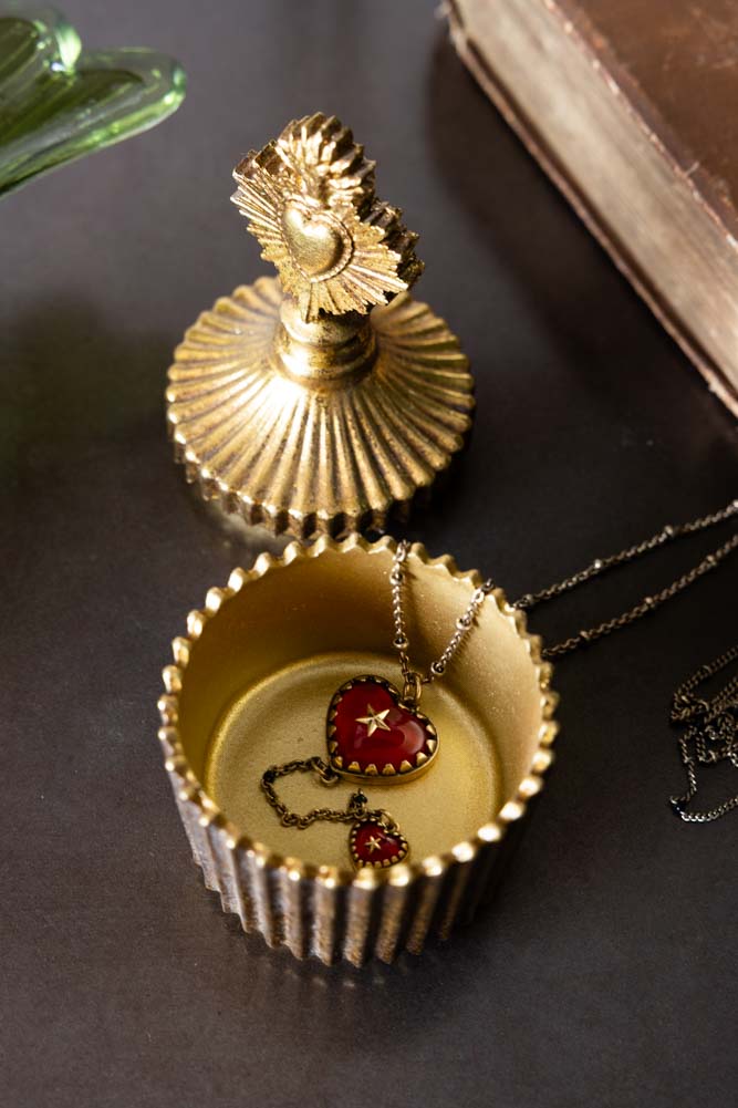 Pot à bibelots en or Sacré-Cœur