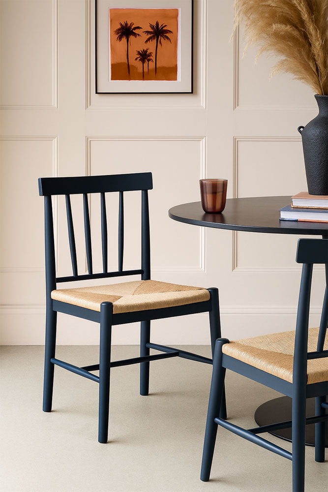 Ensemble de 2 chaises de salle à manger côtières