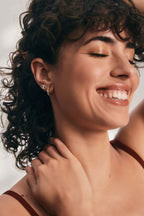 Lot de 6 boucles d'oreilles à tige en or et cristal