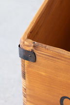 Lot de 2 boîtes de rangement en bois vieilli