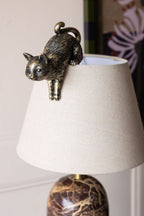 Grand ensemble de 2 décorations suspendues en forme de chats grimpants