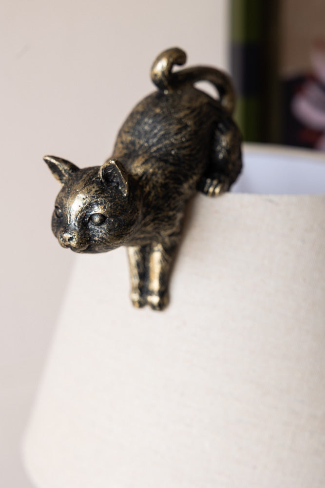 Grand ensemble de 2 décorations suspendues en forme de chats grimpants