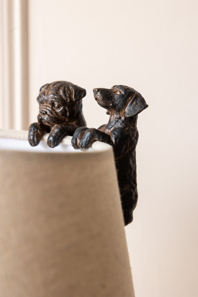 Lot de 2 petites décorations pour chiens grimpeurs