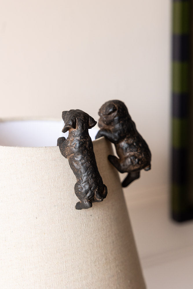 Lot de 2 petites décorations pour chiens grimpeurs