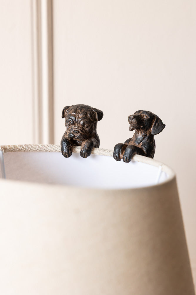 Lot de 2 petites décorations pour chiens grimpeurs