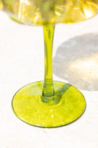 Lot de 2 verres à gin rose et vert