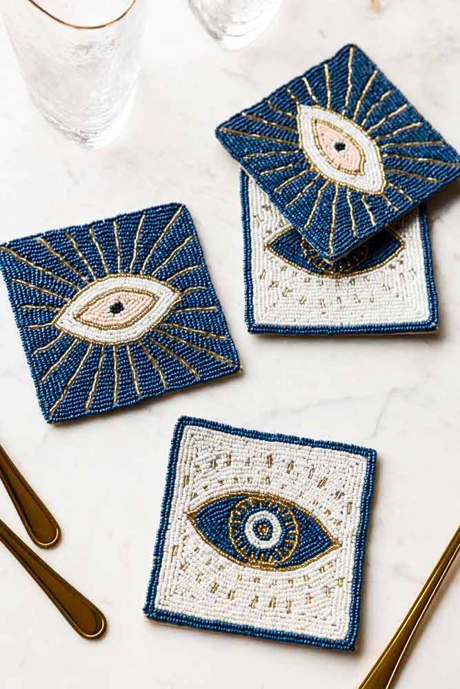 Lot de 4 sous-verres Mystic Eye