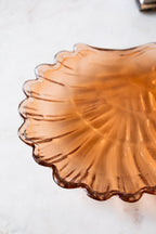 Petit plateau à bijoux coquillage en ambre