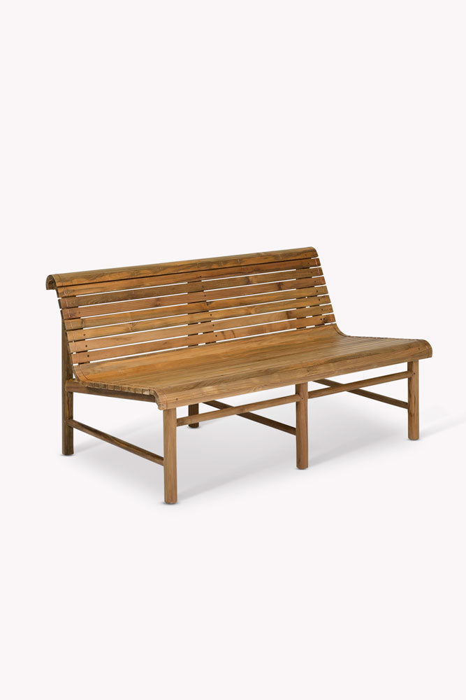 Banc de jardin en bois de style Station Bench