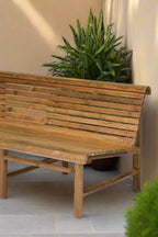 Banc de jardin en bois de style Station Bench