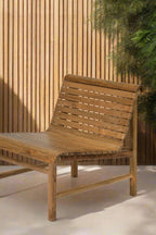 Chaise de jardin en bois de style banc de gare