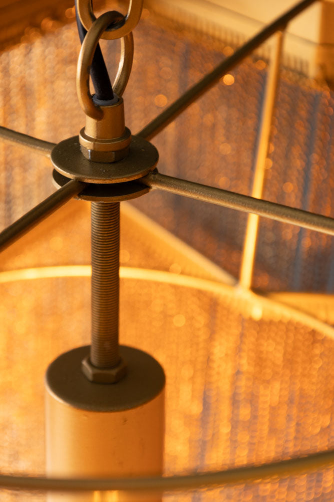 Superbe lustre à chaîne étoilée