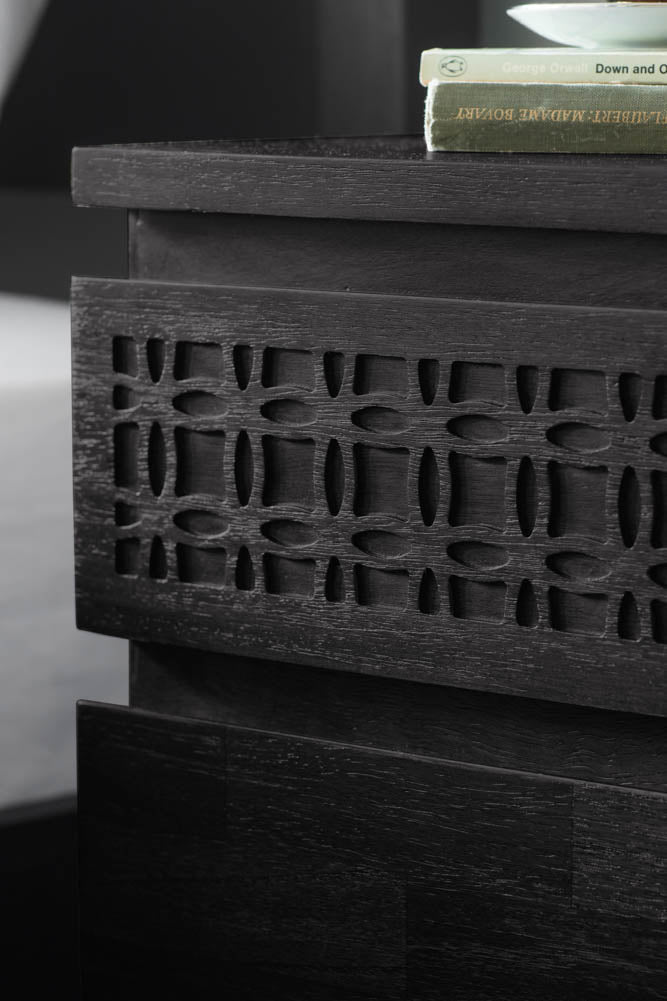 Commode élégante à 4 tiroirs en bois de manguier