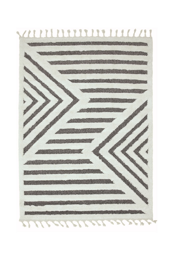 Le tapis Ariana en monochrome linéaire - Disponible en 3 tailles