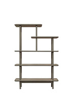 Vitrine à plusieurs niveaux en chêne gris