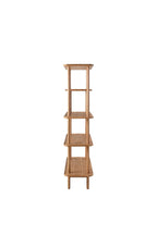 Vitrine à plusieurs niveaux en chêne