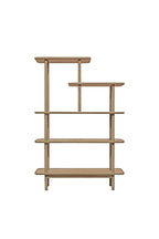 Vitrine à plusieurs niveaux en chêne